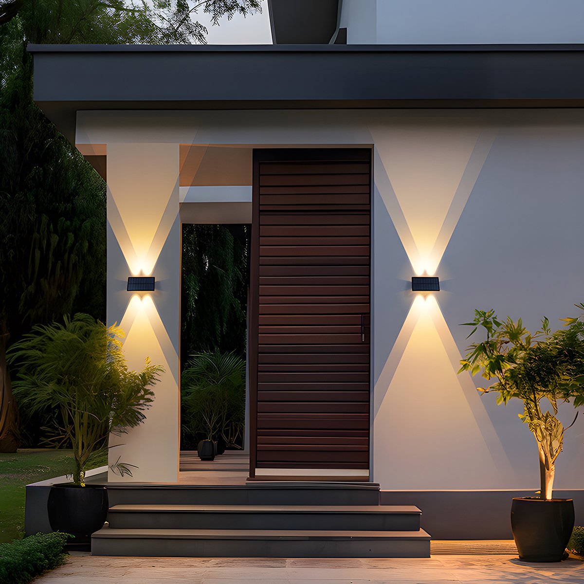 Solar Waterproof Up and Down LED Outdoor Wall Sconces