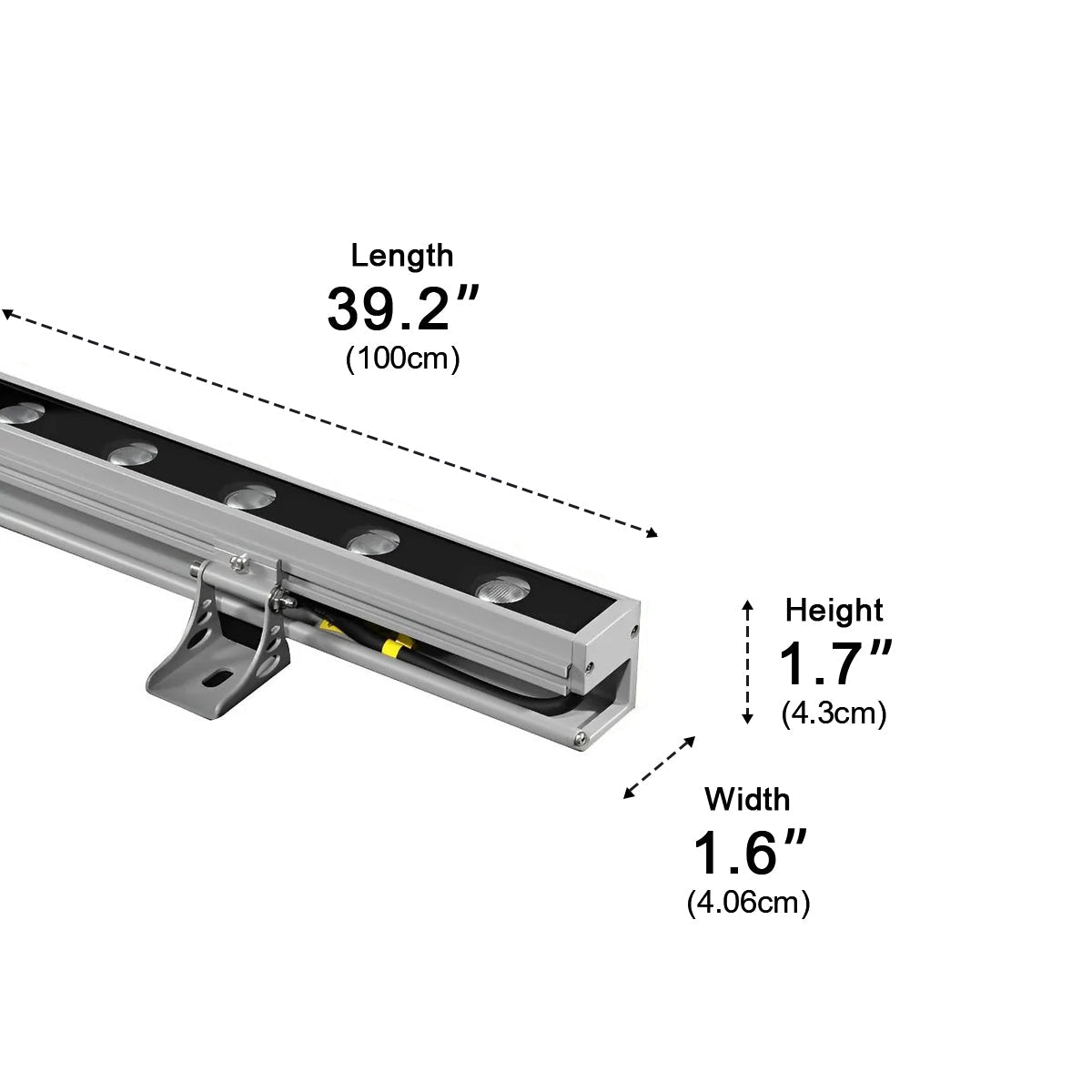 Waterproof LED Wall Washer Light DC24V – Outdoor Architectural Facade Lighting