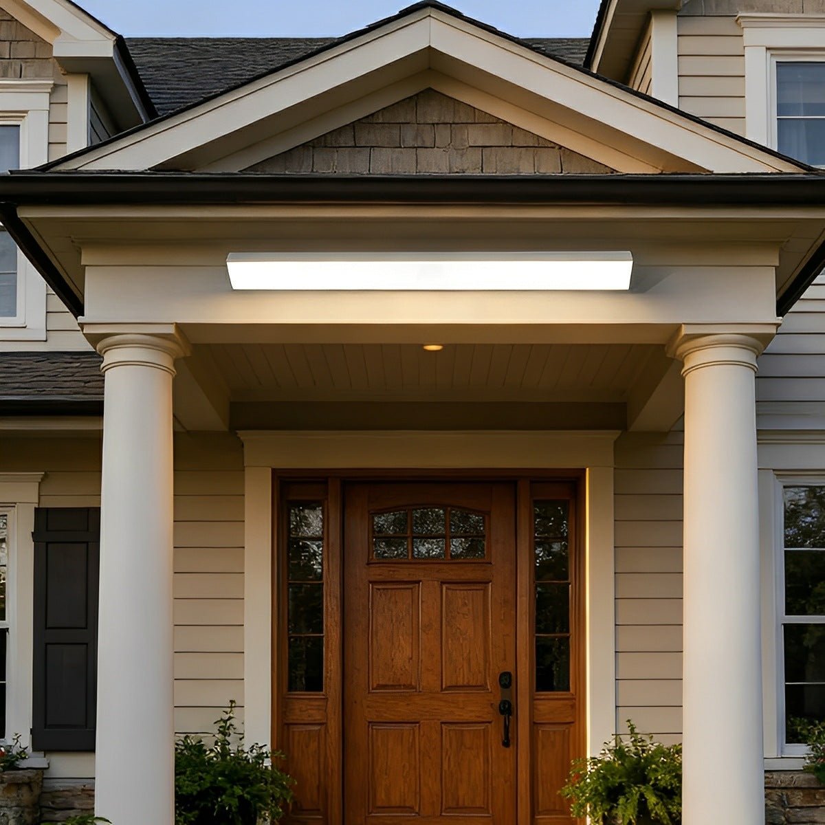 White Waterproof Outdoor LED Strip Lights Porch Light Exterior Wall Lights