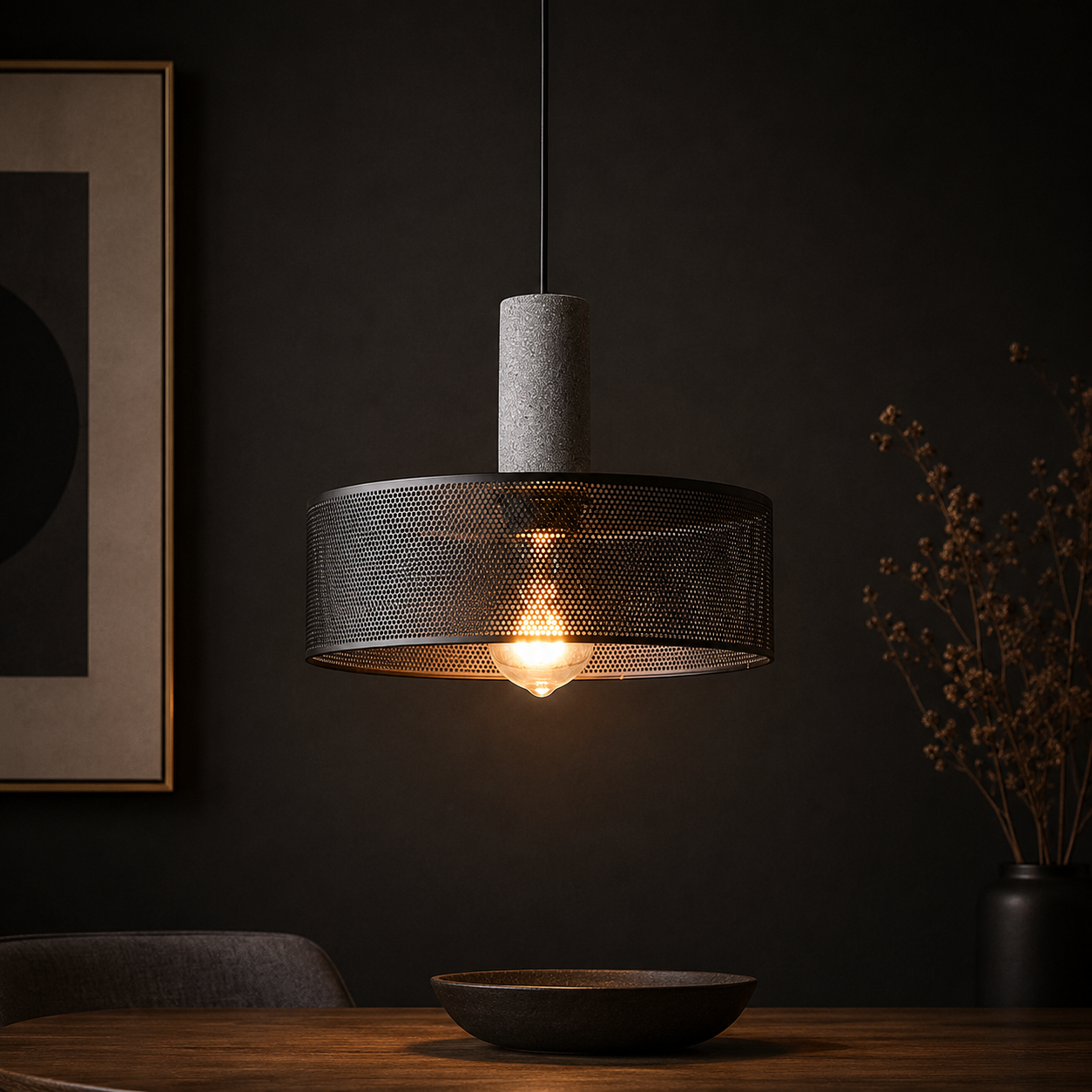 Concrete Industry Pendant Lamp