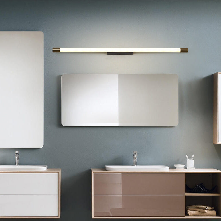 Modern Minimalist Vanity Thin Tube Aluminum PC LED  Wall Sconce Lamp for Living Room