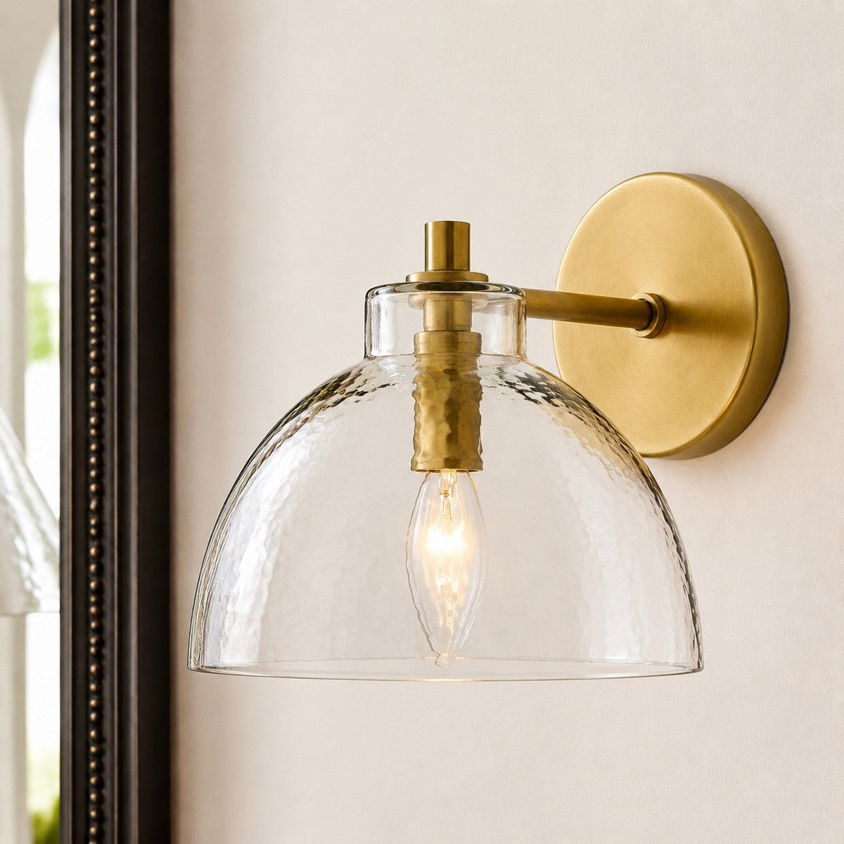 Recycled Glass Wall Sconce - Modern Bathroom Vanity Light