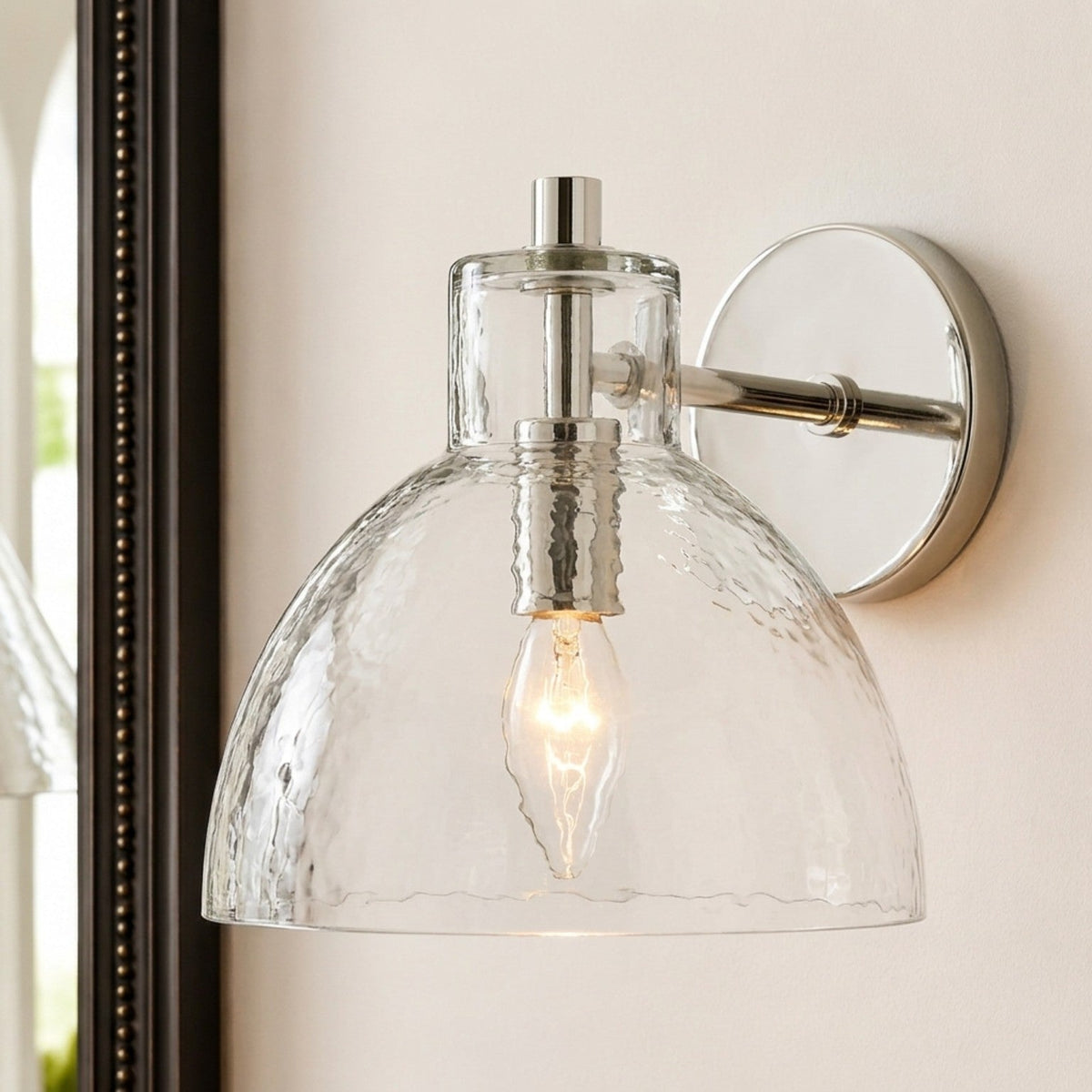 Recycled Glass Wall Sconce - Modern Bathroom Vanity Light