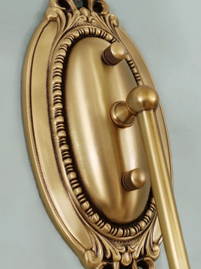 Classic Fabric Shade Sconce – Ceramic Wall Light for Hallway or Bedroom