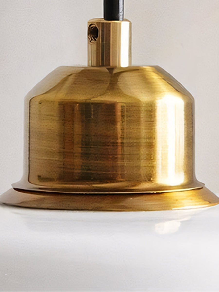 Multi-Tiered Milky White Pendant Light - Modern Glass Lamp for Dining Room