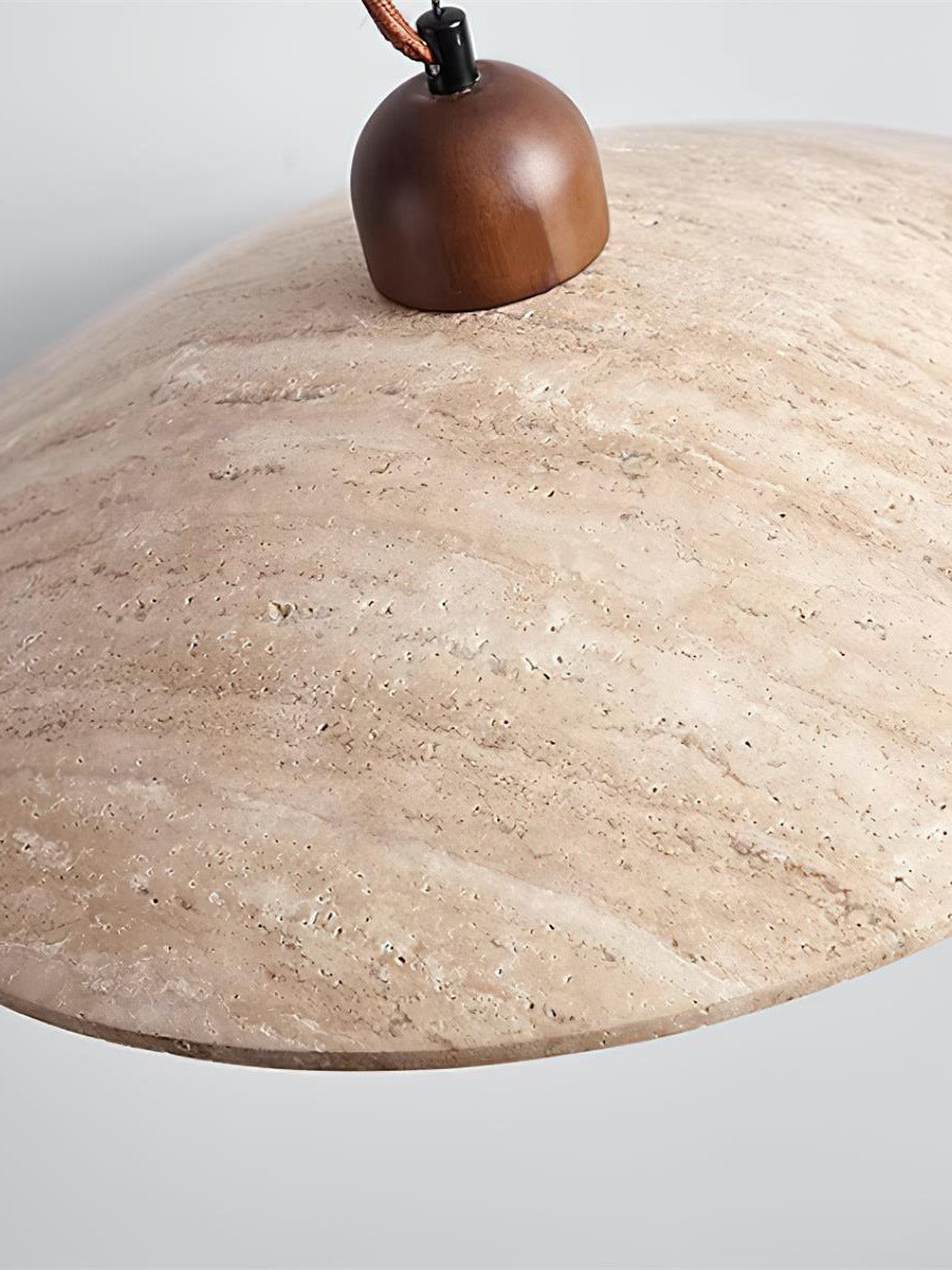 Travertine Floating Plate Pendant Light - Nordic Contemporary Pendant Light for Living Room