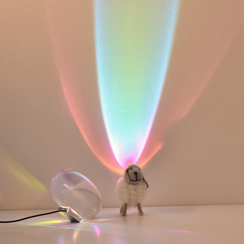 Creative Crystal Projection Angel Eye LED Table Lamp