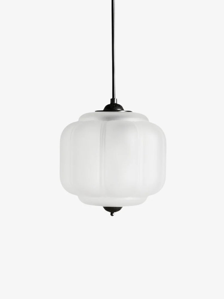 American Vintage Cream Glass Shade Shaped Chandelier