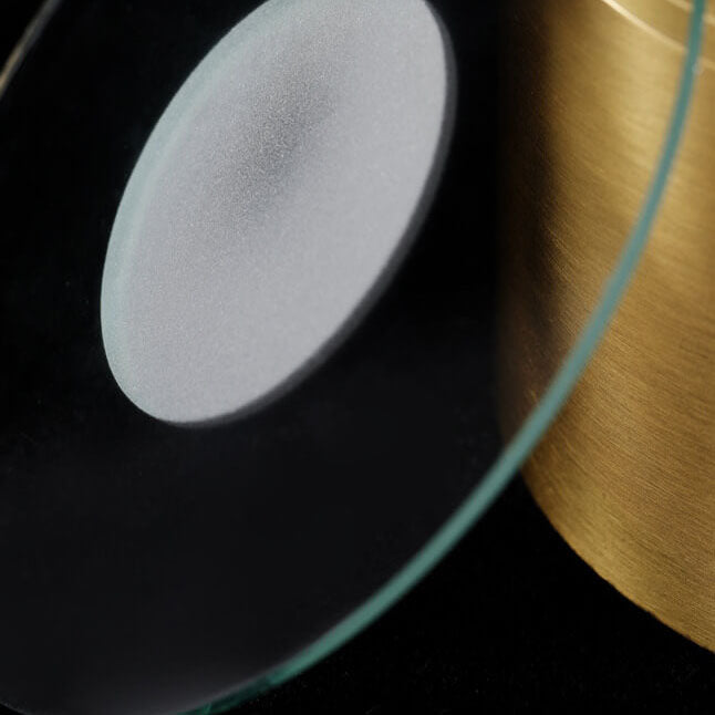 Modern Luxury Round Copper Ultra-thin LED Flush Mount Light For Hallway