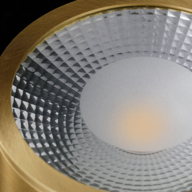 Modern Luxury Round Copper Ultra-thin LED Flush Mount Light For Hallway