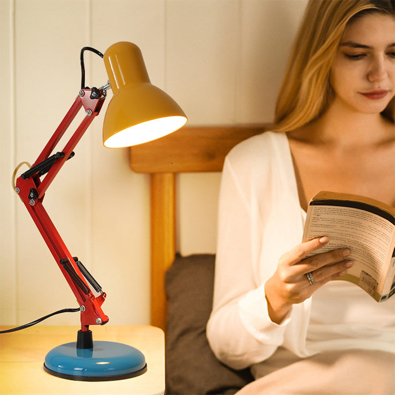 Modern Simplicity Memphis Iron Half Circle 1-Light Table Lamp For Study