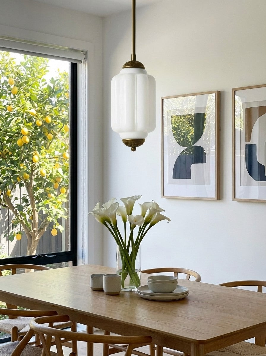 Vintage Glass Pendant Lamp