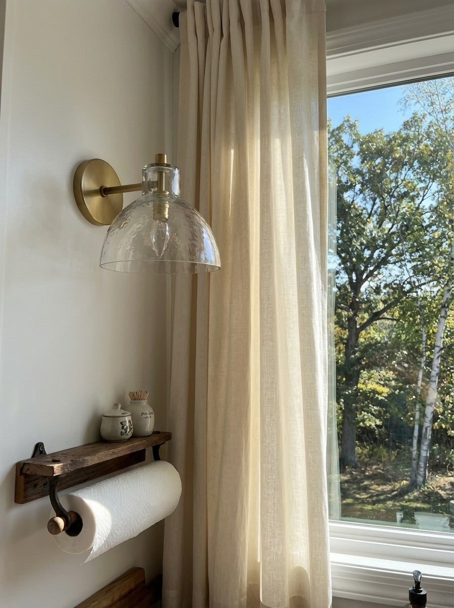 Recycled Glass Wall Sconce - Modern Bathroom Vanity Light