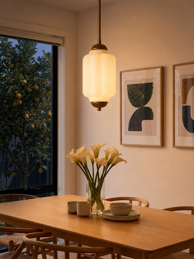 Vintage Glass Pendant Lamp
