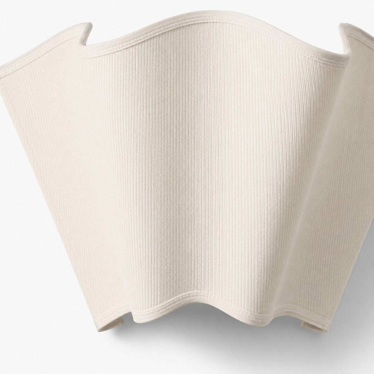 Oslan Scalloped Wall Sconce - Classic Linen Shade Modern Accent