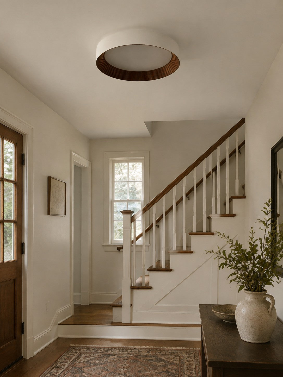 Minimalist Round Round Flush Mount Ceiling Light for Bedrooms or Living Room