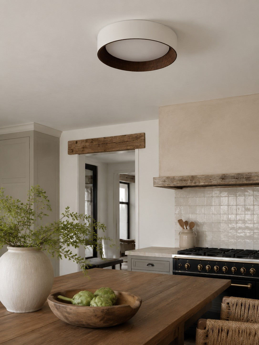 Minimalist Round Round Flush Mount Ceiling Light for Bedrooms or Living Room