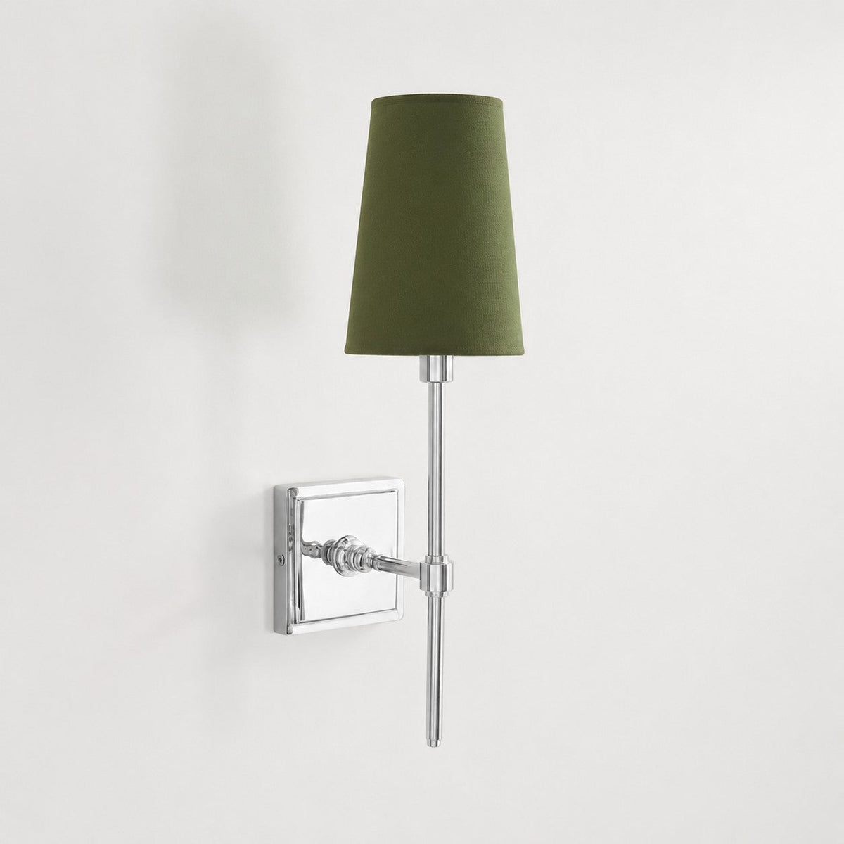Linen Shade Wall Lamp – Retro Brass Wall Light for Bedroom & Hallway