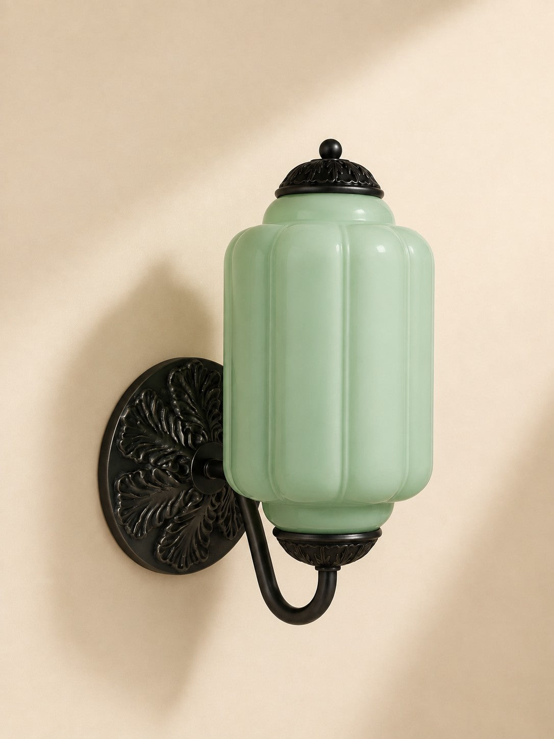 Vintage Milk Glass Sconce Bedside Hallway Eloise Wall Sconce