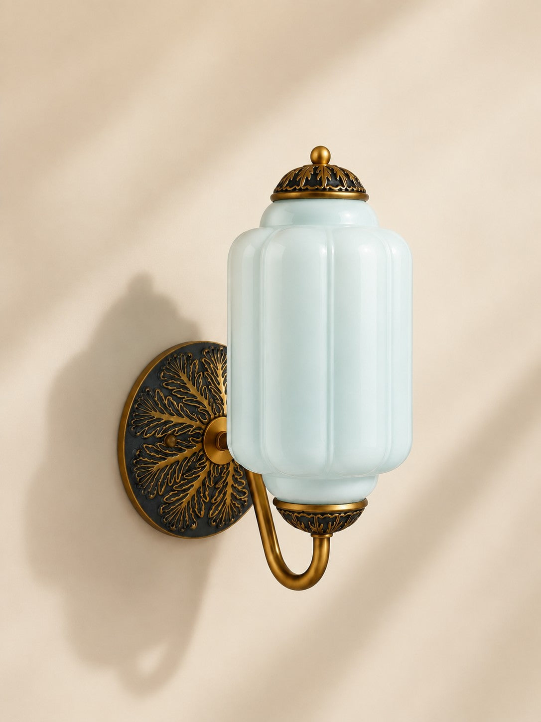 Vintage Milk Glass Sconce Bedside Hallway Eloise Wall Sconce