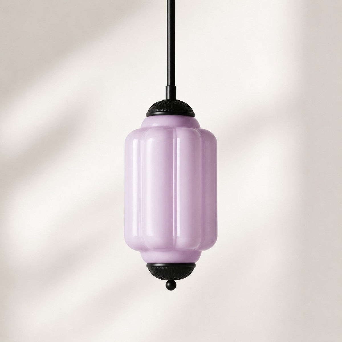Vintage Scalloped Milk Glass Pendant - Modern Accent Light for Kitchen and Bedroom
