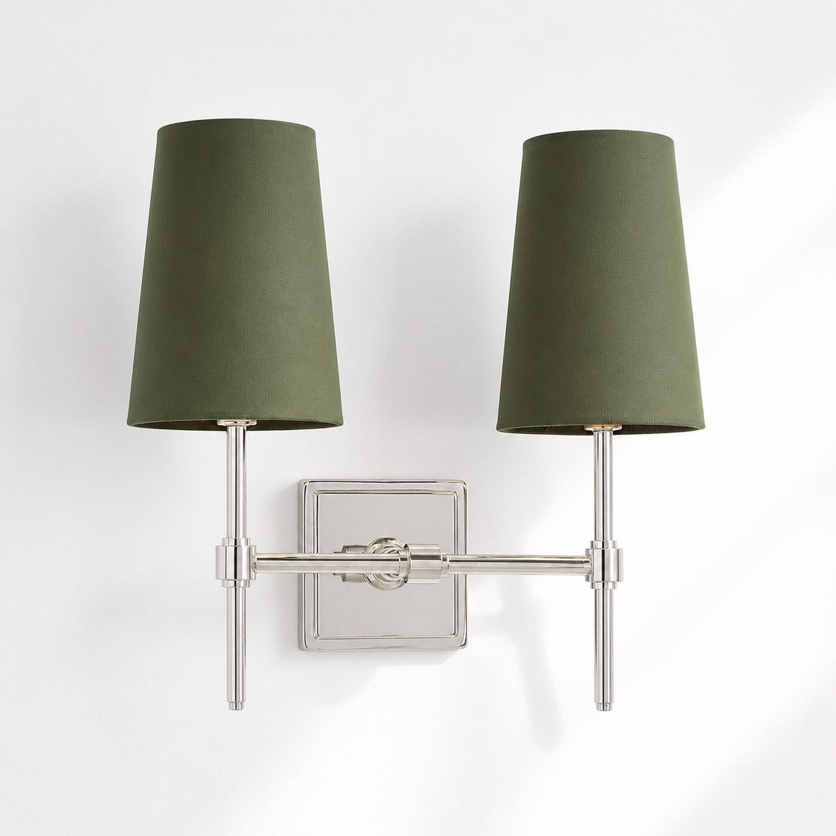 Linen Shade Wall Lamp – Retro Brass Wall Light for Bedroom & Hallway