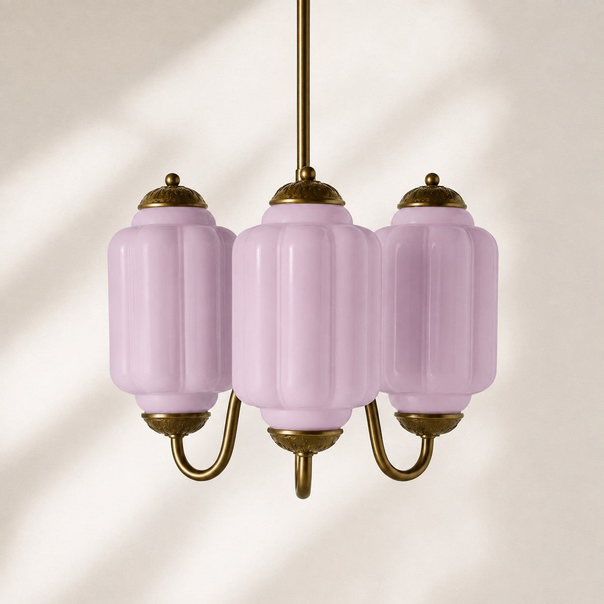 Vintage Scalloped Milk Glass Pendant - Modern Accent Light for Kitchen and Bedroom