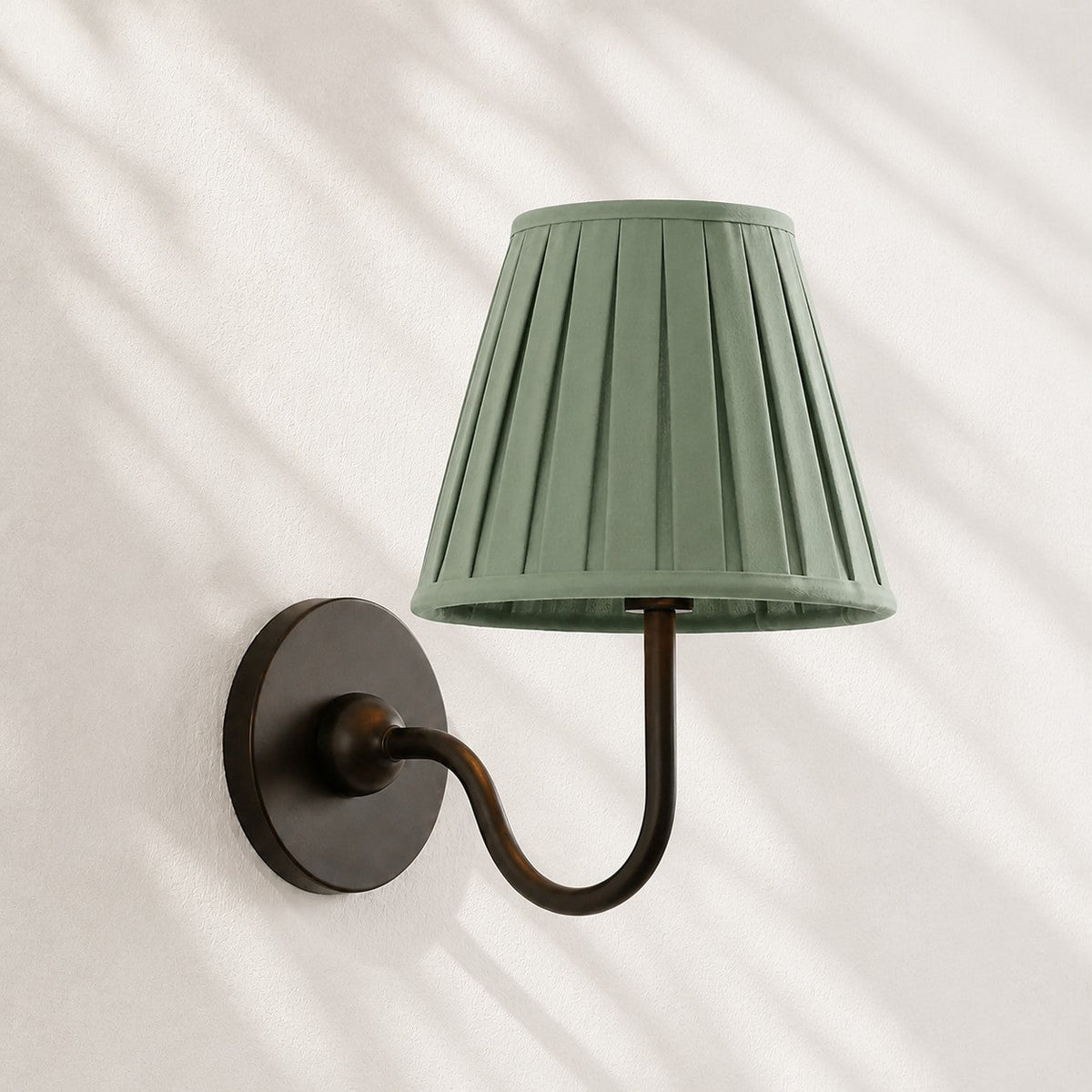 Fabric Shade Wall Sconce with Drum Shade - Classic Pleated Sconce Light