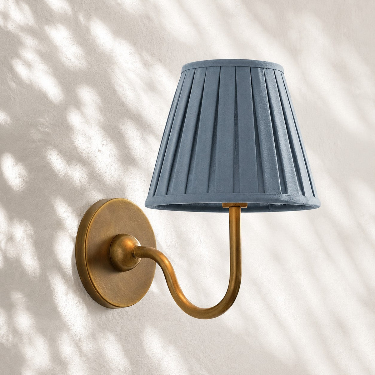 Fabric Shade Wall Sconce with Drum Shade - Classic Pleated Sconce Light