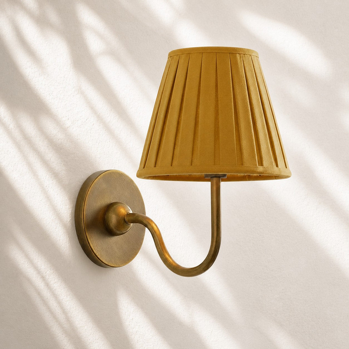 Fabric Shade Wall Sconce with Drum Shade - Classic Pleated Sconce Light