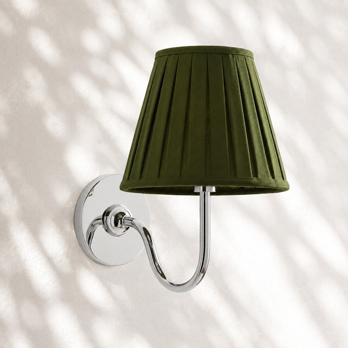Fabric Shade Wall Sconce with Drum Shade - Classic Pleated Sconce Light
