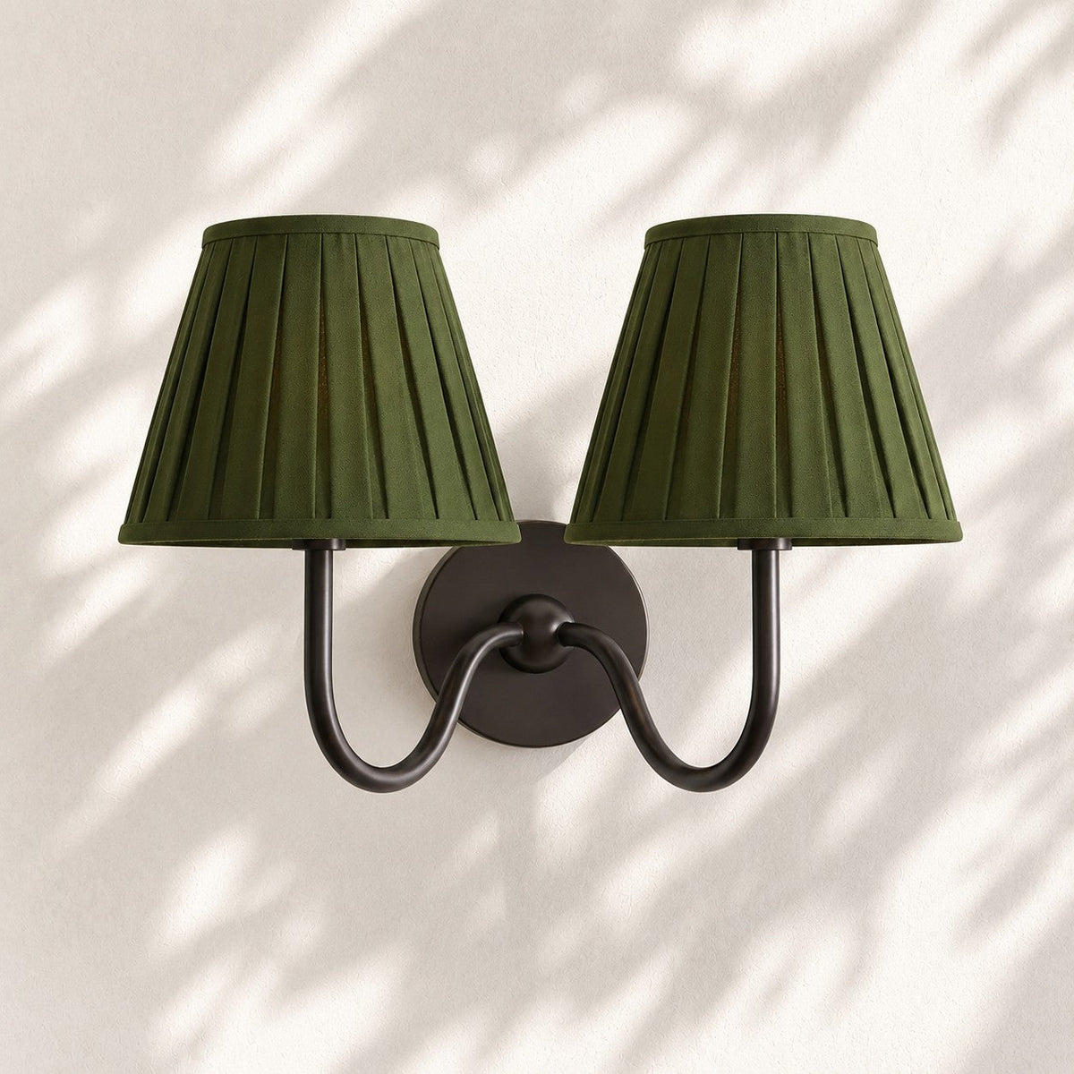 Fabric Shade Wall Sconce with Drum Shade - Classic Pleated Sconce Light