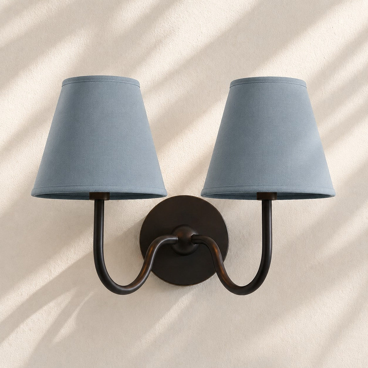Fabric Shade Wall Sconce with Drum Shade - Classic Pleated Sconce Light
