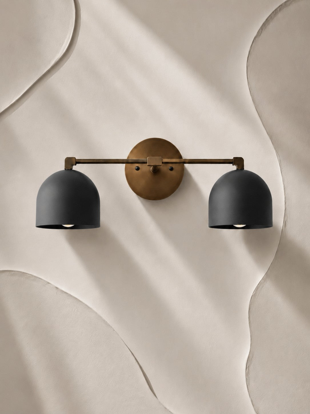 Dome Vanity Wall Light – Mid-Century Fixture for Bathroom