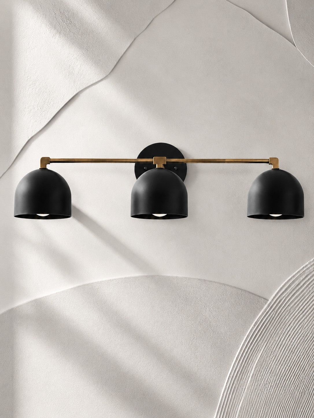 Dome Vanity Wall Light – Mid-Century Fixture for Bathroom