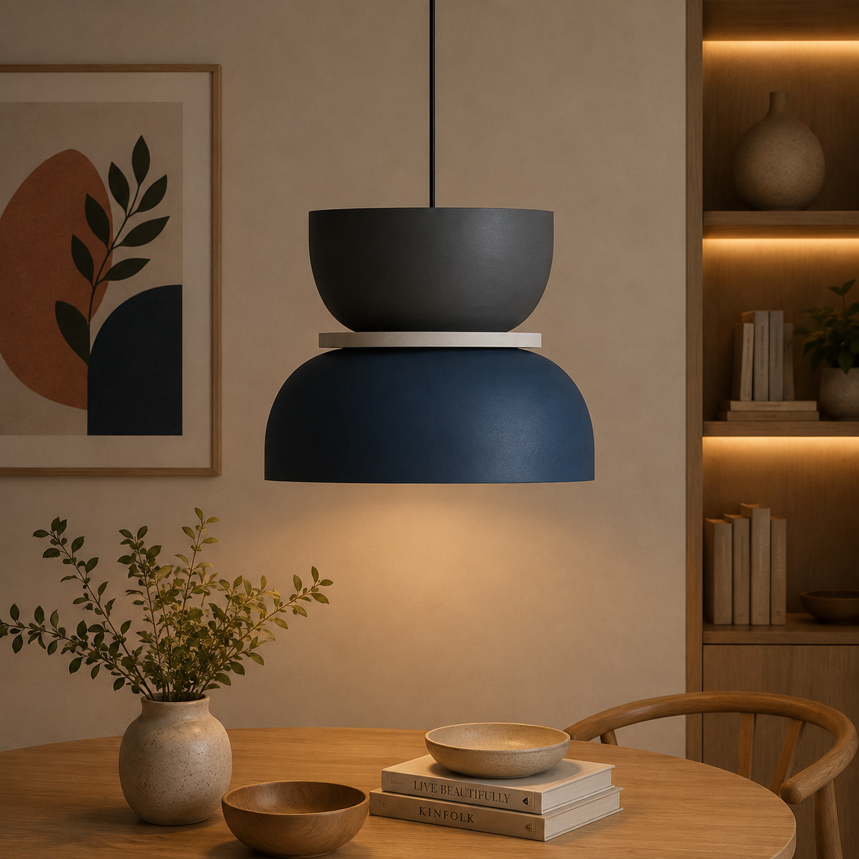 Nordic Colorful Macaron 1-Light LED Pendant Light