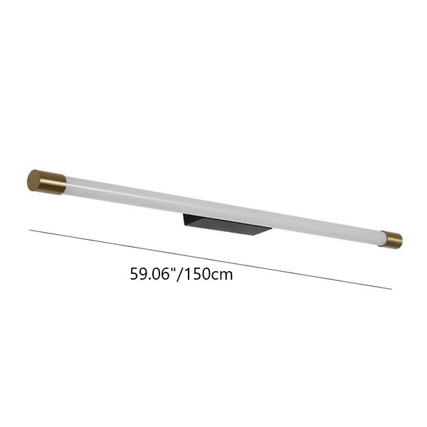Modern Minimalist Vanity Thin Tube Aluminum PC LED  Wall Sconce Lamp for Living Room