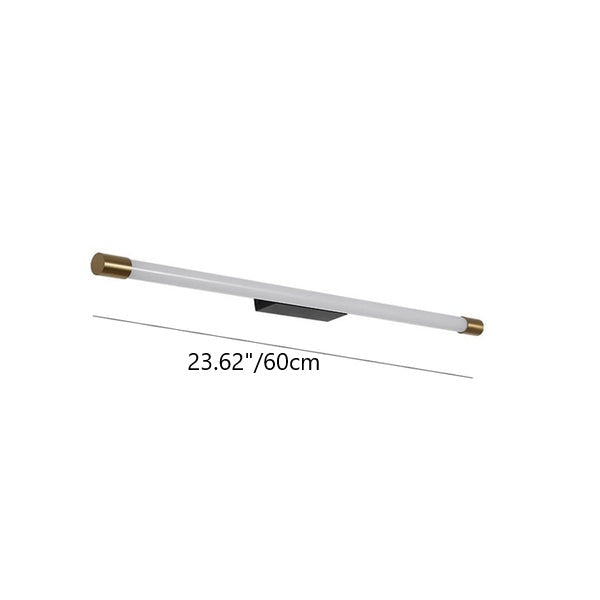 Modern Minimalist Vanity Thin Tube Aluminum PC LED  Wall Sconce Lamp for Living Room