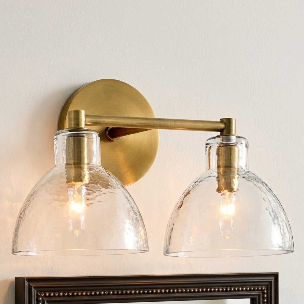 Recycled Glass Wall Sconce - Modern Bathroom Vanity Light
