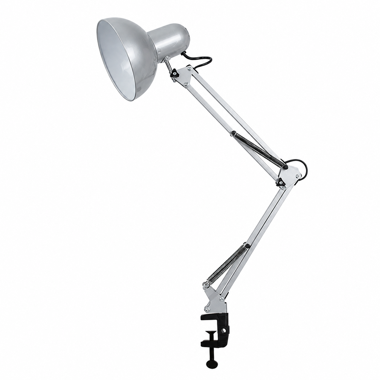 Modern Minimalist Retractable Long Arm Clip Iron ABS 1-Light Table Lamp For Bedroom