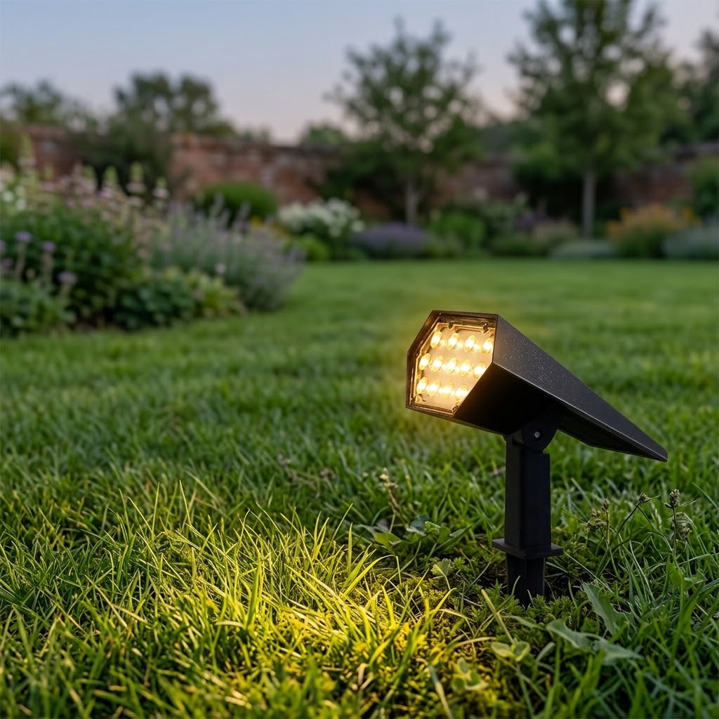 Flood Spike Light Adjustable Angle Solar Spotlight