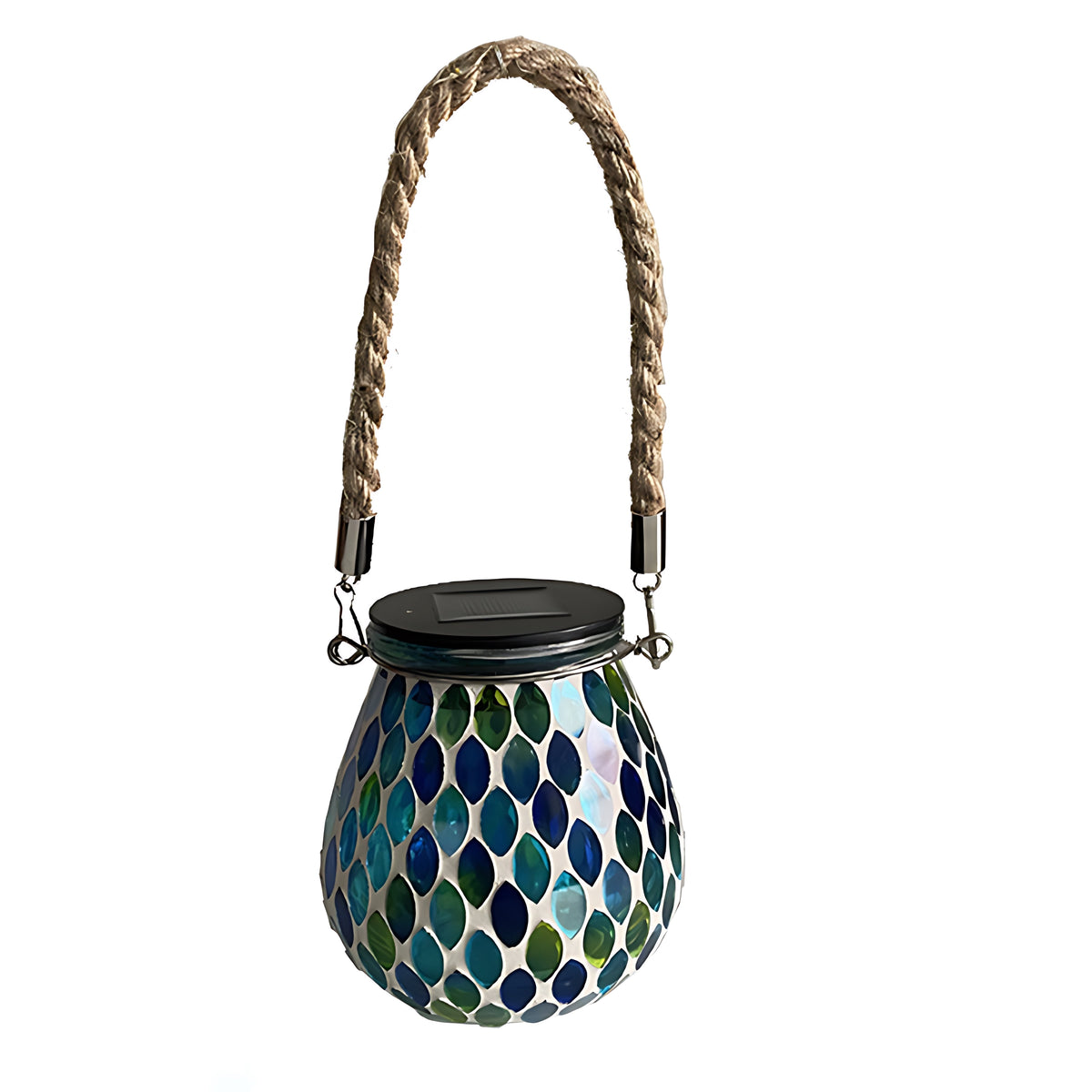 Colored Landscape Lights Solar Glass Mosaic Cup Lamp