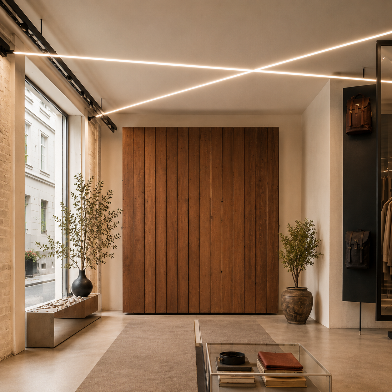 Skyline Linear LED Lighting Rotatable Ultra-Thin Steel Bar Light