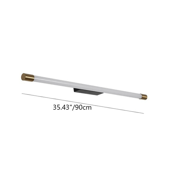 Modern Minimalist Vanity Thin Tube Aluminum PC LED  Wall Sconce Lamp for Living Room