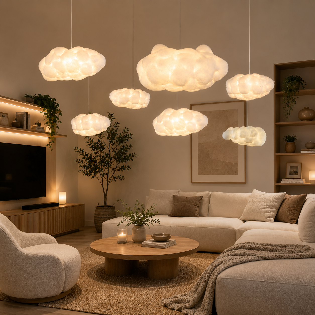 Cloud like Pendant Light Modern Art Design Ceiling Light
