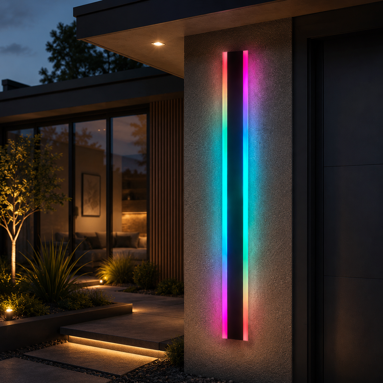 Gate Wall Light Minimalist Waterproof LED Outdoor Light