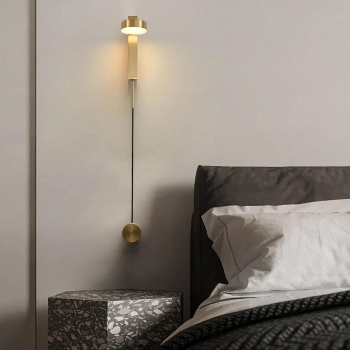Adjustable Head Wall Sconce Lamp With Dimmer Switch Control