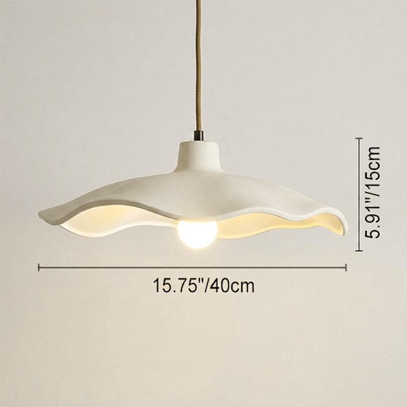 Traditional Vintage Flower Shape Lampshade Cement 1/2/3-Light Island Light Chandelier For Living Room
