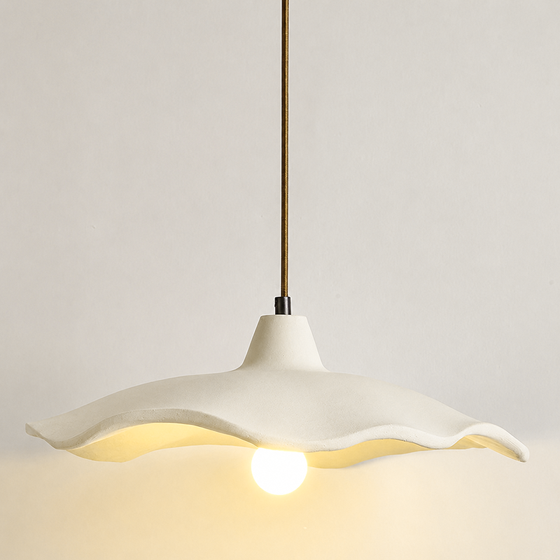 Traditional Vintage Flower Shape Lampshade Cement 1/2/3-Light Island Light Chandelier For Living Room