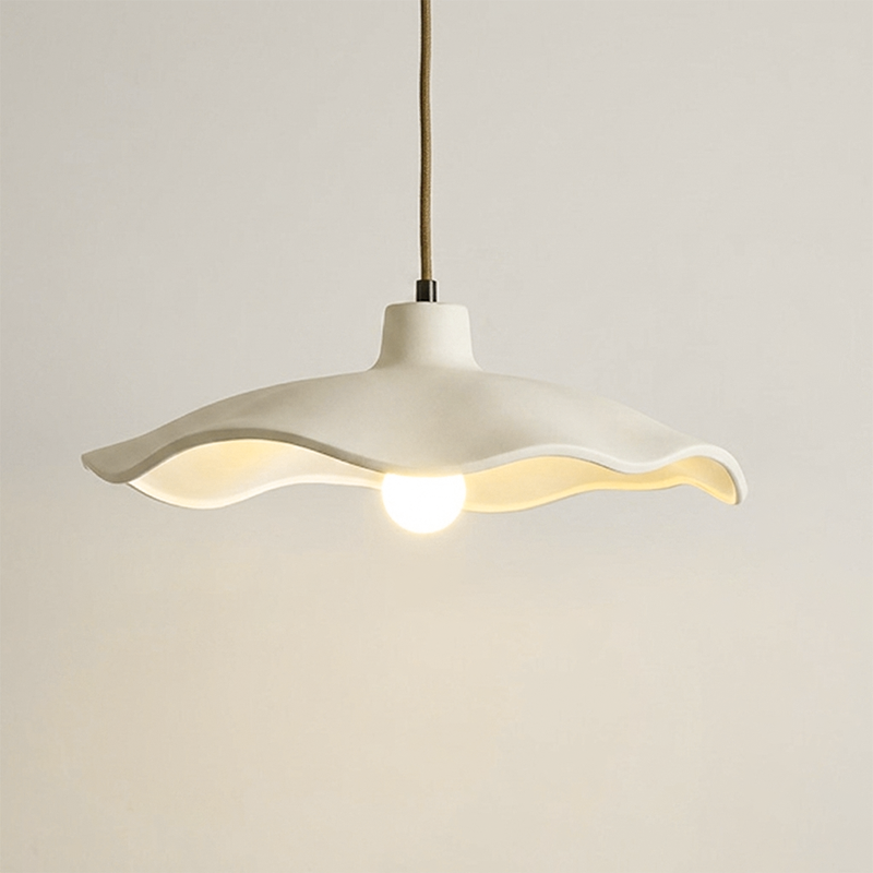 Traditional Vintage Flower Shape Lampshade Cement 1/2/3-Light Island Light Chandelier For Living Room